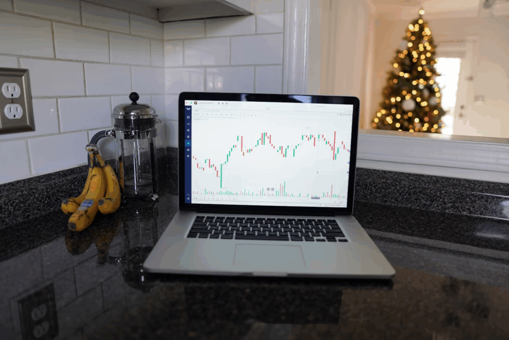 trading on a laptop - Best Prop Firms for US Traders	