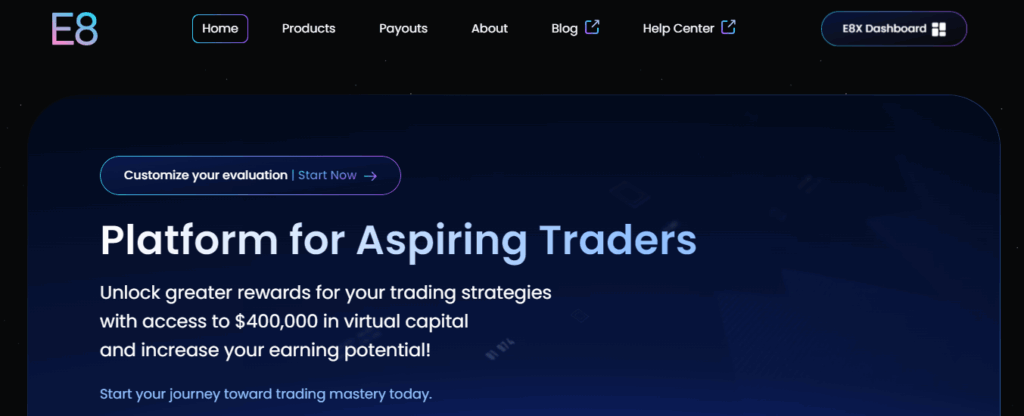 e8 funding - Equity Prop Trading Firms	