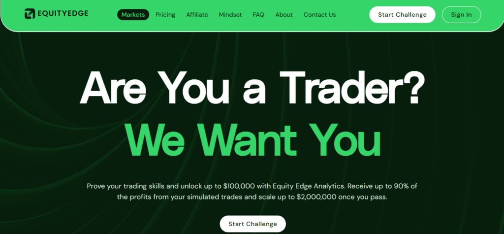 EquityEdge - Best Prop Firm for Options Trading