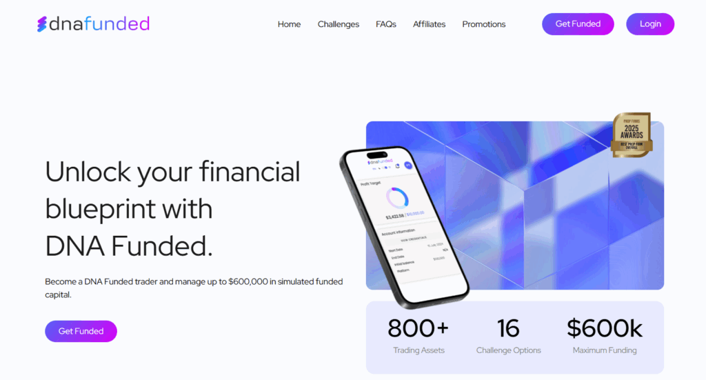 DNA Funded - Best Remote Prop Trading Firms