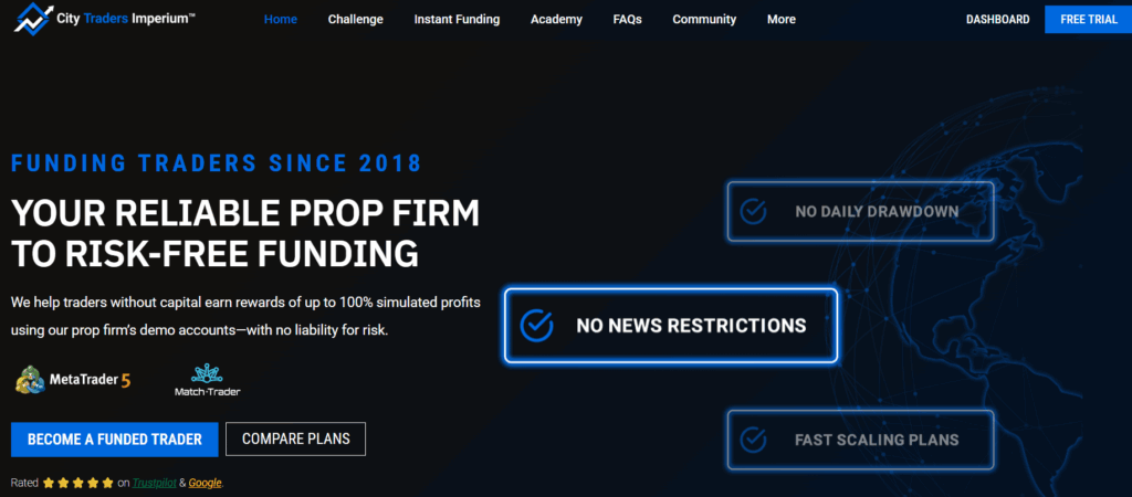 City Traders Imperium - Best Remote Prop Trading Firms